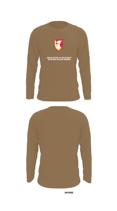 Charlie Battery, 1st Battalion 1st Air Defense Artillery Regiment 30470719 Long Sleeve Performance Shirt 12