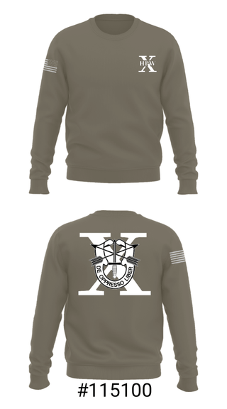 Crew Neck Sweatshirt, 10th Special Forces HPW, , Teamtime, Team time, sublimation, custom sports apparel, team uniforms, spirit wear, spiritwear, sports uniforms, custom shirts, team store, custom team store, fundraiser sports, apparel fundraiser