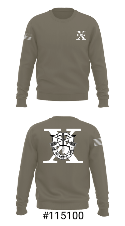 10th Special Forces HPW 55640979 Crew Neck Sweatshirt - 16