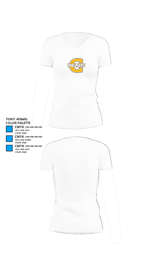 Womens Short Sleeve Vneck Shirt, Evansville Central High School Cheer, Cheer, Teamtime, Team time, sublimation, custom sports apparel, team uniforms, spirit wear, spiritwear, sports uniforms, custom shirts, team store, custom team store, fundraiser sports, apparel fundraiser