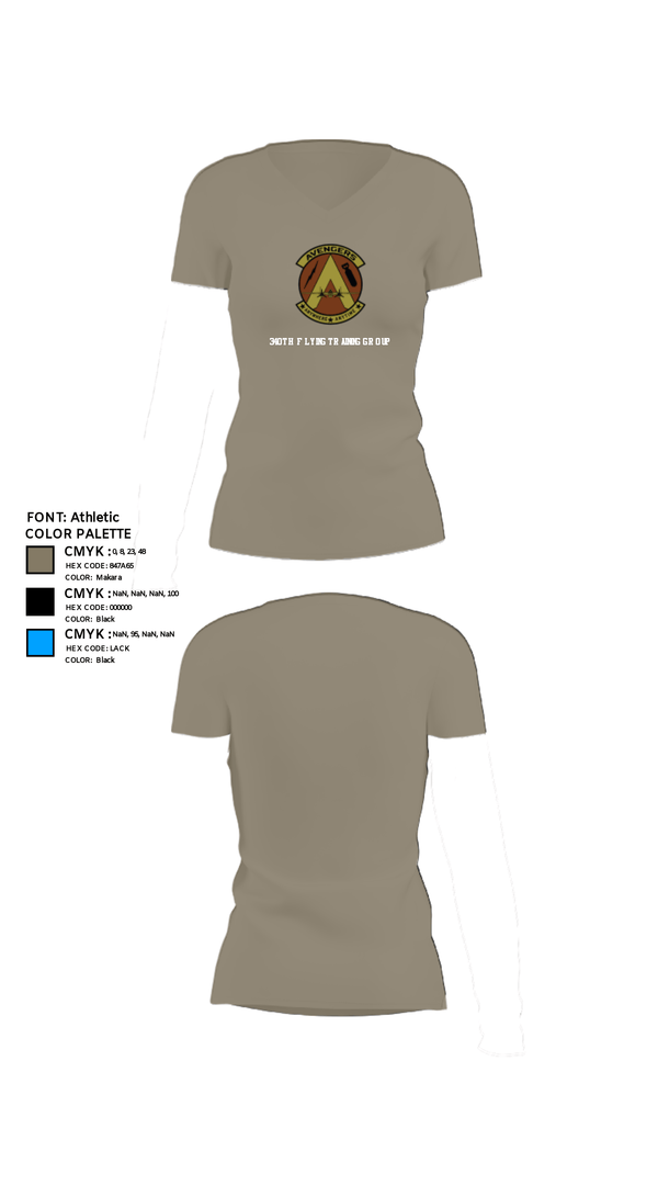 Women's Short Sleeve Vneck Shirt, 340th Flying Training Group, Air Force, Teamtime, Team time, sublimation, custom sports apparel, team uniforms, spirit wear, spiritwear, sports uniforms, custom shirts, team store, custom team store, fundraiser sports, apparel fundraiser