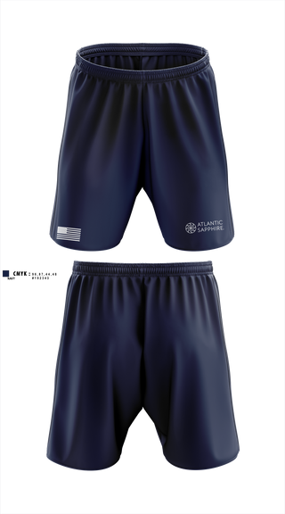 Athletic Shorts With Pockets, Atlantic Sapphire, Army, Teamtime, Team time, sublimation, custom sports apparel, team uniforms, spirit wear, spiritwear, sports uniforms, custom shirts, team store, custom team store, fundraiser sports, apparel fundraiser