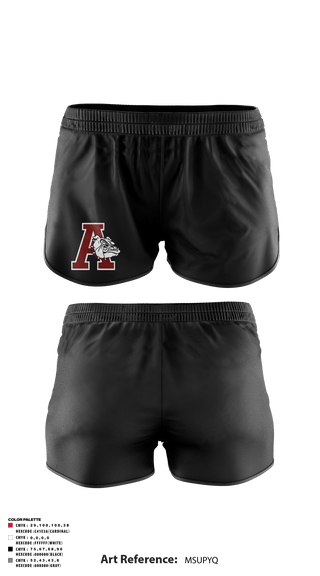 Track Shorts, Anniston High School, Spirit Store, Teamtime, Team time, sublimation, custom sports apparel, team uniforms, spirit wear, spiritwear, sports uniforms, custom shirts, team store, custom team store, fundraiser sports, apparel fundraiser