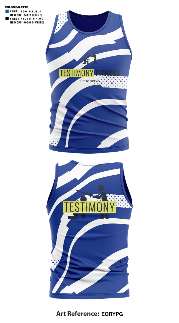 Tank Top, Testimony Fitness, , Teamtime, Team time, sublimation, custom sports apparel, team uniforms, spirit wear, spiritwear, sports uniforms, custom shirts, team store, custom team store, fundraiser sports, apparel fundraiser