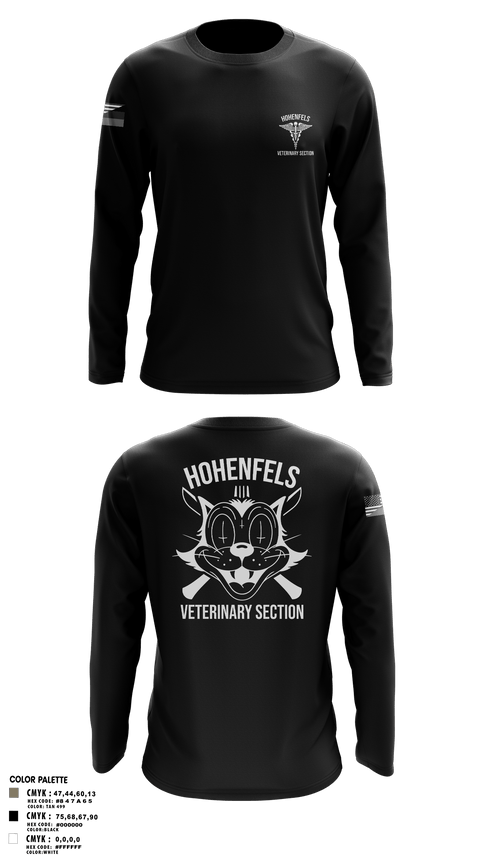 Long Sleeve Performance Shirt, Hohenfels VTFHohenfels Veterinary Section, Army, Teamtime, Team time, sublimation, custom sports apparel, team uniforms, spirit wear, spiritwear, sports uniforms, custom shirts, team store, custom team store, fundraiser sports, apparel fundraiser