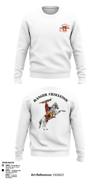 Crew Neck Sweatshirt, FSU ROTC, Army, Teamtime, Team time, sublimation, custom sports apparel, team uniforms, spirit wear, spiritwear, sports uniforms, custom shirts, team store, custom team store, fundraiser sports, apparel fundraiser