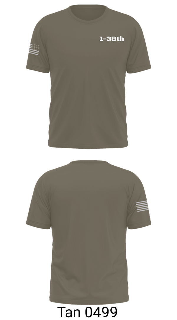 Short Sleeve Performance Shirt, 1-38th, Army, Teamtime, Team time, sublimation, custom sports apparel, team uniforms, spirit wear, spiritwear, sports uniforms, custom shirts, team store, custom team store, fundraiser sports, apparel fundraiser