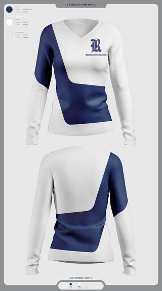 Womens Long Sleeve Vneck Shirt, Ringgold High School Cheer, Cheer, Teamtime, Team time, sublimation, custom sports apparel, team uniforms, spirit wear, spiritwear, sports uniforms, custom shirts, team store, custom team store, fundraiser sports, apparel fundraiser