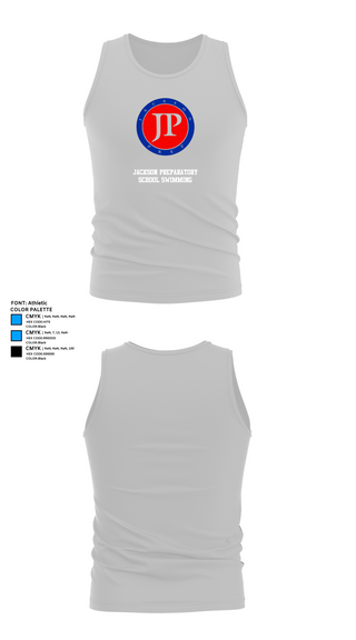 Tank Top, Jackson Preparatory School Swimming, Swimming, Teamtime, Team time, sublimation, custom sports apparel, team uniforms, spirit wear, spiritwear, sports uniforms, custom shirts, team store, custom team store, fundraiser sports, apparel fundraiser