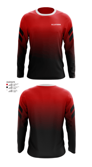 Long Sleeve Performance Shirt, Allatoona, Men's Basketball, Teamtime, Team time, sublimation, custom sports apparel, team uniforms, spirit wear, spiritwear, sports uniforms, custom shirts, team store, custom team store, fundraiser sports, apparel fundraiser