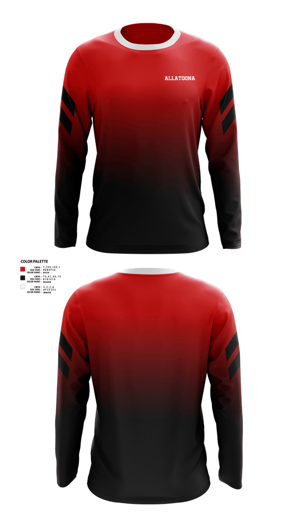 Long Sleeve Performance Shirt, Allatoona, Men's Basketball, Teamtime, Team time, sublimation, custom sports apparel, team uniforms, spirit wear, spiritwear, sports uniforms, custom shirts, team store, custom team store, fundraiser sports, apparel fundraiser