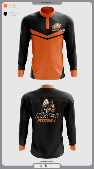Hyacks Football 75813523 Quarter Zip Jacket - 2