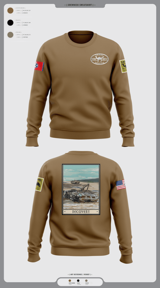 Crew Neck Sweatshirt, 278th ACR, , Teamtime, Team time, sublimation, custom sports apparel, team uniforms, spirit wear, spiritwear, sports uniforms, custom shirts, team store, custom team store, fundraiser sports, apparel fundraiser