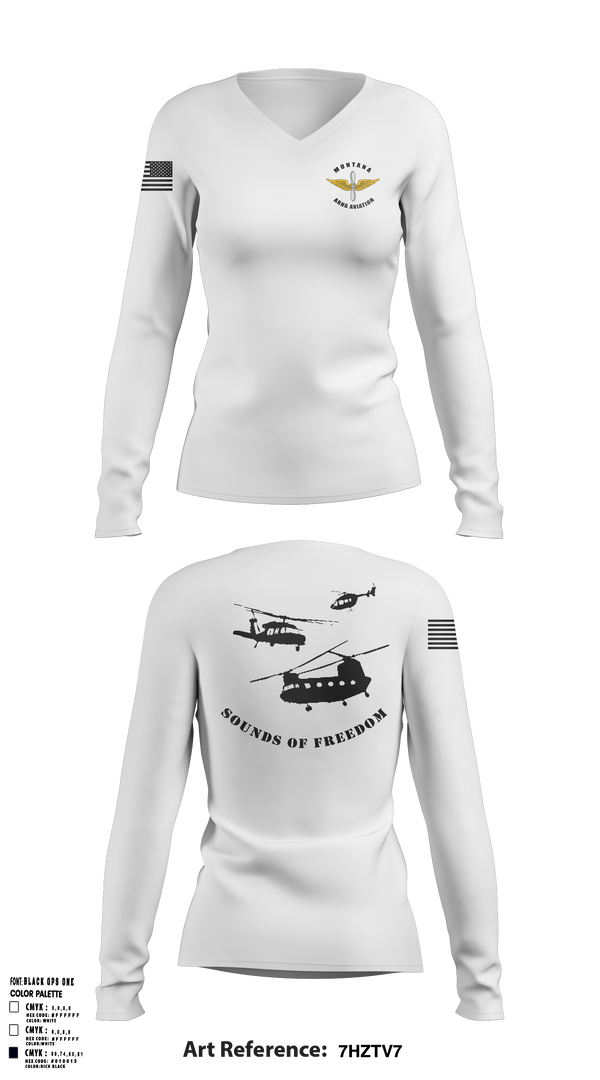 Womens Long Sleeve Vneck Shirt 1, MT AASF, Army, Teamtime, Team time, sublimation, custom sports apparel, team uniforms, spirit wear, spiritwear, sports uniforms, custom shirts, team store, custom team store, fundraiser sports, apparel fundraiser