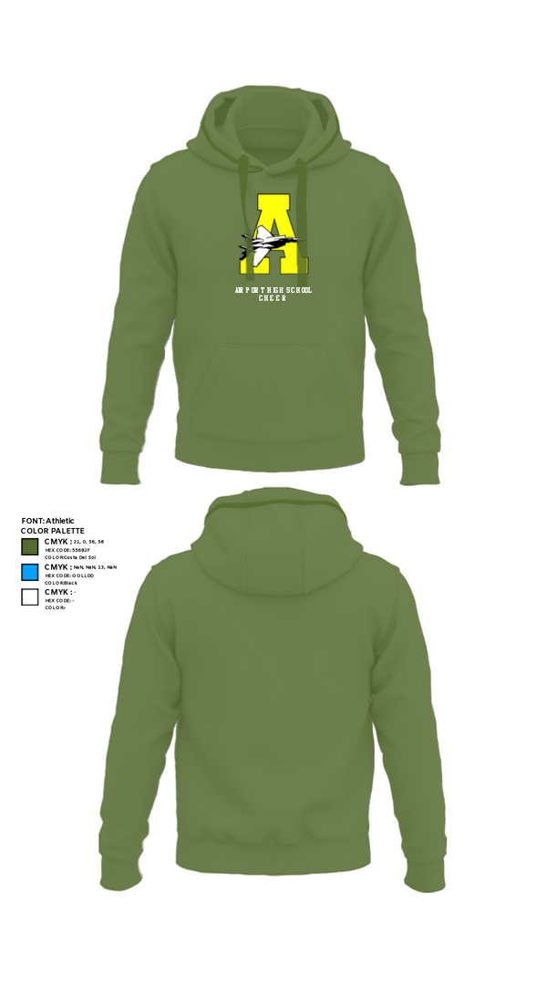 Hoodie, Airport High School Cheer, Cheer, Teamtime, Team time, sublimation, custom sports apparel, team uniforms, spirit wear, spiritwear, sports uniforms, custom shirts, team store, custom team store, fundraiser sports, apparel fundraiser
