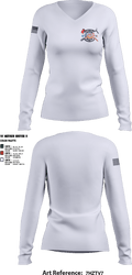 73 57235387 Women's Long Sleeve V-neck Shirt - 3