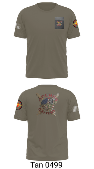 Short Sleeve Performance Shirt, Archer Battery 2-2 FA, Army, Teamtime, Team time, sublimation, custom sports apparel, team uniforms, spirit wear, spiritwear, sports uniforms, custom shirts, team store, custom team store, fundraiser sports, apparel fundraiser