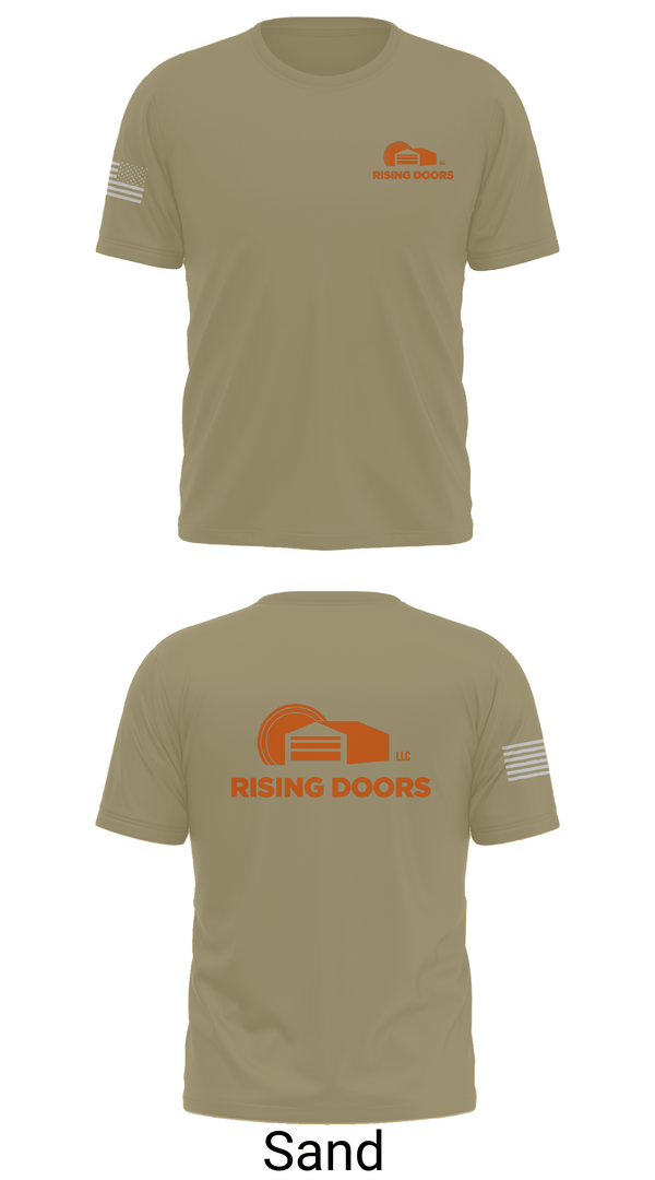 Short Sleeve Performance Shirt, Rising Doors, Army, Teamtime, Team time, sublimation, custom sports apparel, team uniforms, spirit wear, spiritwear, sports uniforms, custom shirts, team store, custom team store, fundraiser sports, apparel fundraiser
