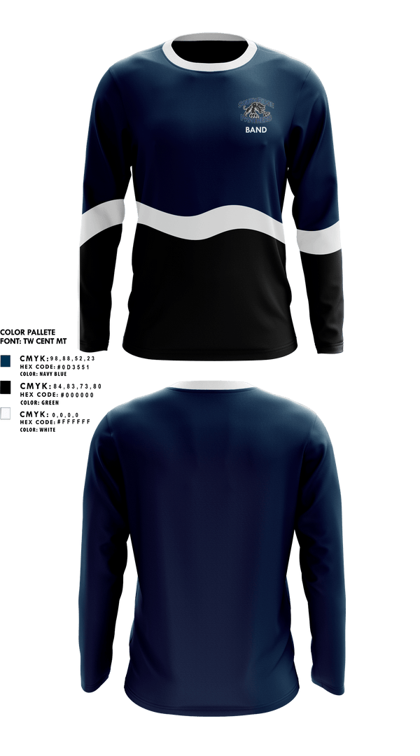 Long Sleeve Performance Shirt, South Ridge High School Band, Spirit Store, Teamtime, Team time, sublimation, custom sports apparel, team uniforms, spirit wear, spiritwear, sports uniforms, custom shirts, team store, custom team store, fundraiser sports, apparel fundraiser