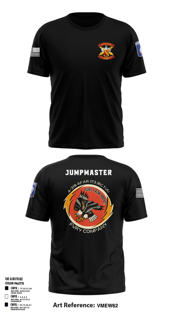 Short Sleeve Performance Shirt, FCO 4-319 AFAR, 173 IBCT(A), Army, Teamtime, Team time, sublimation, custom sports apparel, team uniforms, spirit wear, spiritwear, sports uniforms, custom shirts, team store, custom team store, fundraiser sports, apparel fundraiser