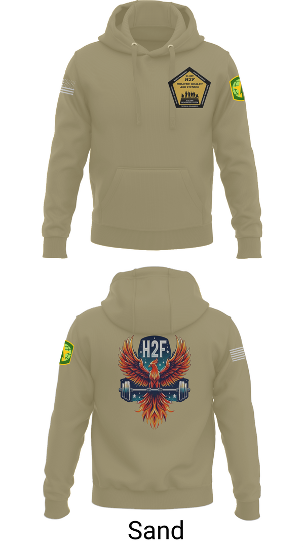 Hoodie, Phoenix H2F, Army, Teamtime, Team time, sublimation, custom sports apparel, team uniforms, spirit wear, spiritwear, sports uniforms, custom shirts, team store, custom team store, fundraiser sports, apparel fundraiser
