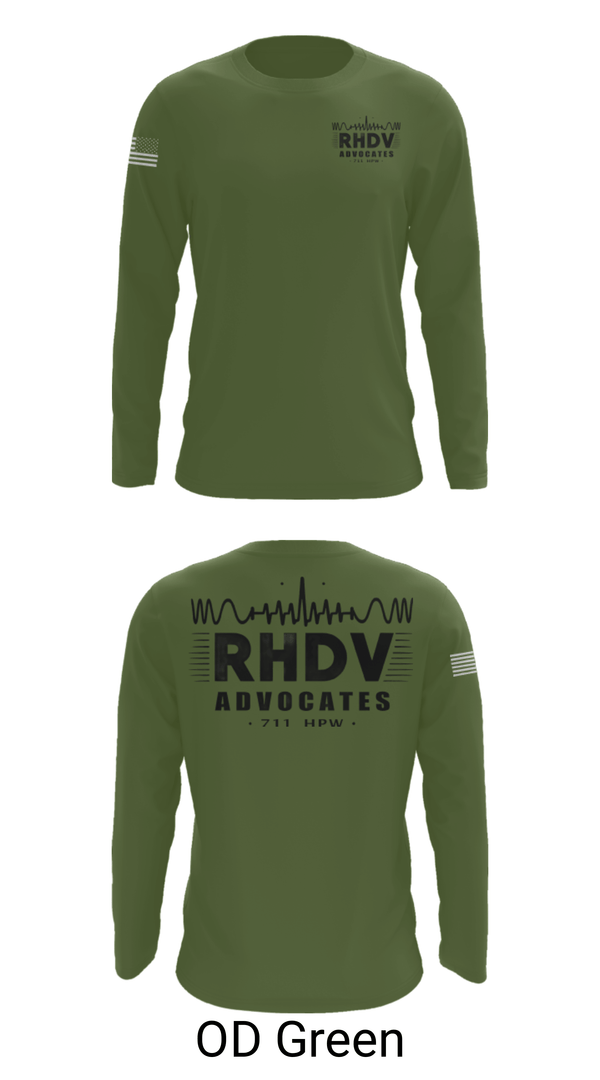 Long Sleeve Performance Shirt, 711 HPW/RHDV, Army, Teamtime, Team time, sublimation, custom sports apparel, team uniforms, spirit wear, spiritwear, sports uniforms, custom shirts, team store, custom team store, fundraiser sports, apparel fundraiser