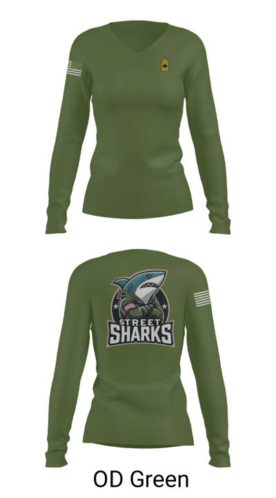 Pearl City Army Recruiting Station 36173734 Women's Long Sleeve V-neck Shirt - 57