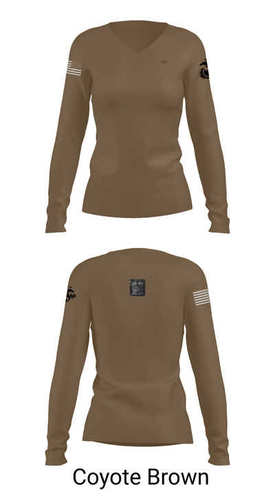 fobbs clothing 65474756 Women's Long Sleeve V-neck Shirt - 17