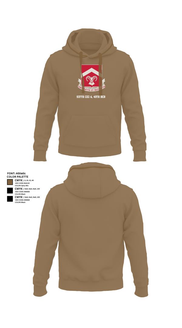 Hoodie, 937th CEC-A, 40th BEB, Army, Teamtime, Team time, sublimation, custom sports apparel, team uniforms, spirit wear, spiritwear, sports uniforms, custom shirts, team store, custom team store, fundraiser sports, apparel fundraiser