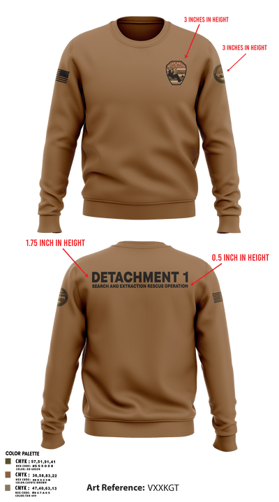 Detachment 1 27221981 Crew Neck Sweatshirt - 26