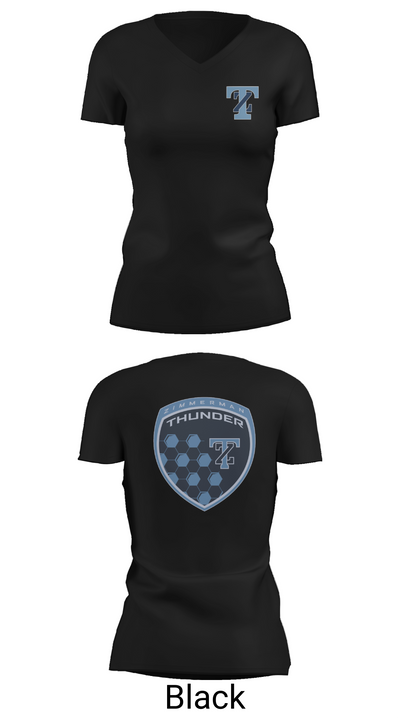 Thunder 93685505 Women's Short Sleeve V-neck Shirt - 20