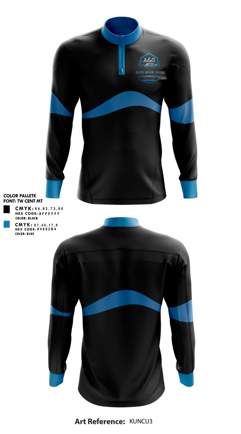 Quarter Zip Jacket, A&S Elite quick shine detailing, , Teamtime, Team time, sublimation, custom sports apparel, team uniforms, spirit wear, spiritwear, sports uniforms, custom shirts, team store, custom team store, fundraiser sports, apparel fundraiser