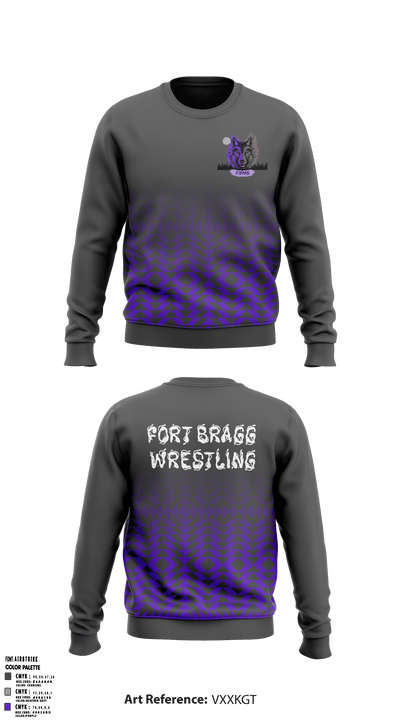 Fort Bragg Middle School Wrestling Crew Neck Sweatshirt - 2