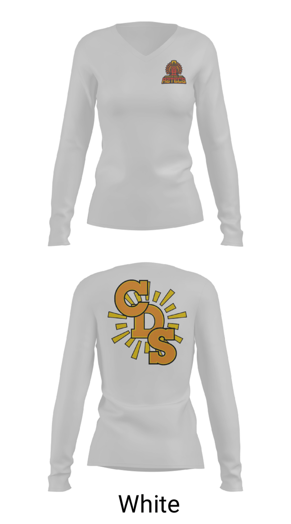 Women's Long Sleeve Vneck Shirt, Corona Del Sol High School Tennis, Tennis, Teamtime, Team time, sublimation, custom sports apparel, team uniforms, spirit wear, spiritwear, sports uniforms, custom shirts, team store, custom team store, fundraiser sports, apparel fundraiser
