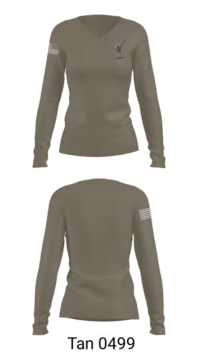 B Btry 2142 12534556 Women's Long Sleeve V-neck Shirt - 73