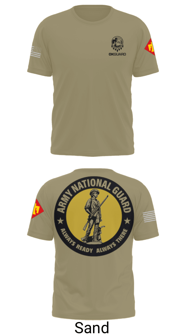 Old School Cotton Feel Shirt, Recruiting & Retention Battalion, National Guard, Teamtime, Team time, sublimation, custom sports apparel, team uniforms, spirit wear, spiritwear, sports uniforms, custom shirts, team store, custom team store, fundraiser sports, apparel fundraiser