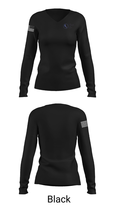 Womens Long Sleeve Vneck Shirt, Smoke One, , Teamtime, Team time, sublimation, custom sports apparel, team uniforms, spirit wear, spiritwear, sports uniforms, custom shirts, team store, custom team store, fundraiser sports, apparel fundraiser
