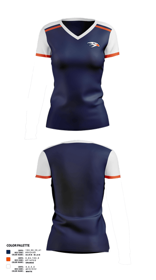 Womens Short Sleeve Vneck Shirt, HAWKS, , Teamtime, Team time, sublimation, custom sports apparel, team uniforms, spirit wear, spiritwear, sports uniforms, custom shirts, team store, custom team store, fundraiser sports, apparel fundraiser