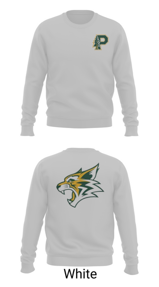 Crew Neck Sweatshirt, Paradise High School Bobcats, Swimming, Teamtime, Team time, sublimation, custom sports apparel, team uniforms, spirit wear, spiritwear, sports uniforms, custom shirts, team store, custom team store, fundraiser sports, apparel fundraiser