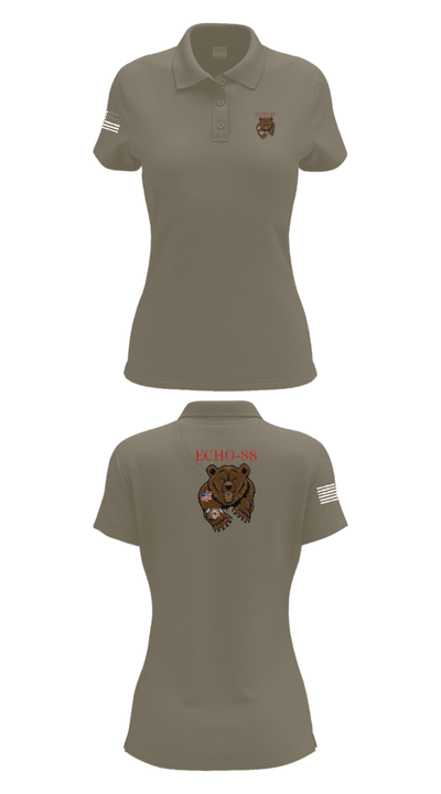 ECHO-88 83597069 Women's Short Sleeve Performance Polo  - 75