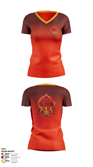 Womens Short Sleeve Vneck Shirt, 3 O's, , Teamtime, Team time, sublimation, custom sports apparel, team uniforms, spirit wear, spiritwear, sports uniforms, custom shirts, team store, custom team store, fundraiser sports, apparel fundraiser