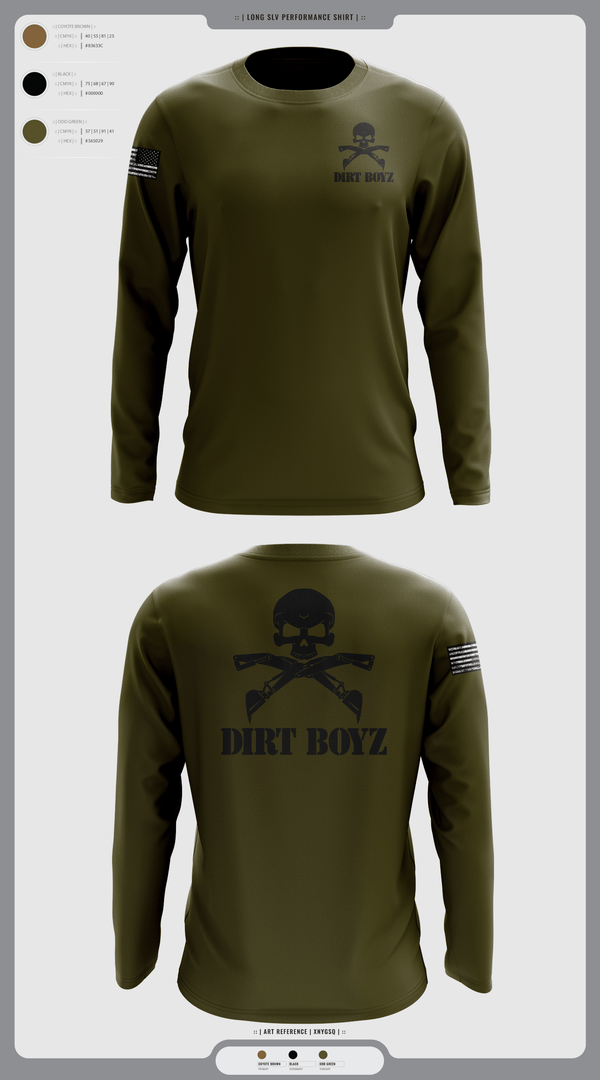 Long Sleeve Performance Shirt, Dirt boyz, Air Force, Teamtime, Team time, sublimation, custom sports apparel, team uniforms, spirit wear, spiritwear, sports uniforms, custom shirts, team store, custom team store, fundraiser sports, apparel fundraiser