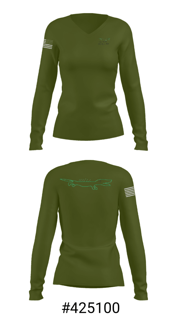 Women's Long Sleeve Vneck Shirt, Ingram Park Recruiting, Army, Teamtime, Team time, sublimation, custom sports apparel, team uniforms, spirit wear, spiritwear, sports uniforms, custom shirts, team store, custom team store, fundraiser sports, apparel fundraiser