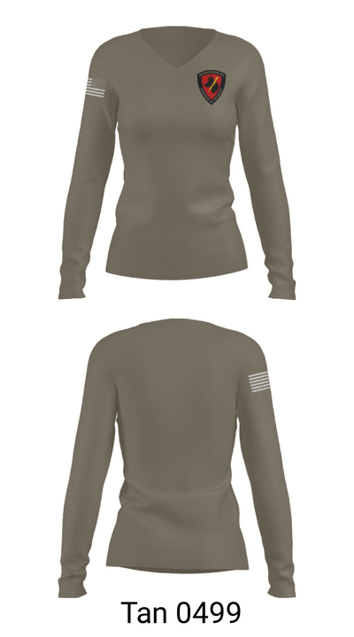 Naval Base Kitsap K9 Unit 4831099 Women's Long Sleeve V-neck Shirt - 73