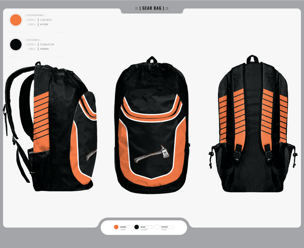 Gear Bag, Hyacks Football, Football, Teamtime, Team time, sublimation, custom sports apparel, team uniforms, spirit wear, spiritwear, sports uniforms, custom shirts, team store, custom team store, fundraiser sports, apparel fundraiser