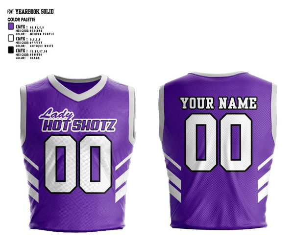 Womens Basketball Jersey, Lady Hot Shotz, Women's Basketball, Teamtime, Team time, sublimation, custom sports apparel, team uniforms, spirit wear, spiritwear, sports uniforms, custom shirts, team store, custom team store, fundraiser sports, apparel fundraiser