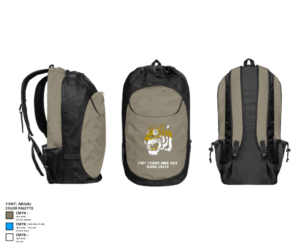 Gear Bag, Fort Towson Junior High School Cheer, Cheer, Teamtime, Team time, sublimation, custom sports apparel, team uniforms, spirit wear, spiritwear, sports uniforms, custom shirts, team store, custom team store, fundraiser sports, apparel fundraiser