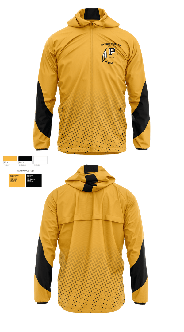 Windbreaker, Pontotoc High School Golf, Golf, Teamtime, Team time, sublimation, custom sports apparel, team uniforms, spirit wear, spiritwear, sports uniforms, custom shirts, team store, custom team store, fundraiser sports, apparel fundraiser