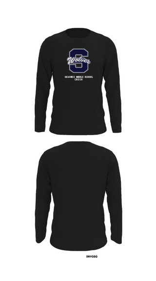 Long Sleeve Performance Shirt, Shawnee Middle School Cheer, Cheer, Teamtime, Team time, sublimation, custom sports apparel, team uniforms, spirit wear, spiritwear, sports uniforms, custom shirts, team store, custom team store, fundraiser sports, apparel fundraiser