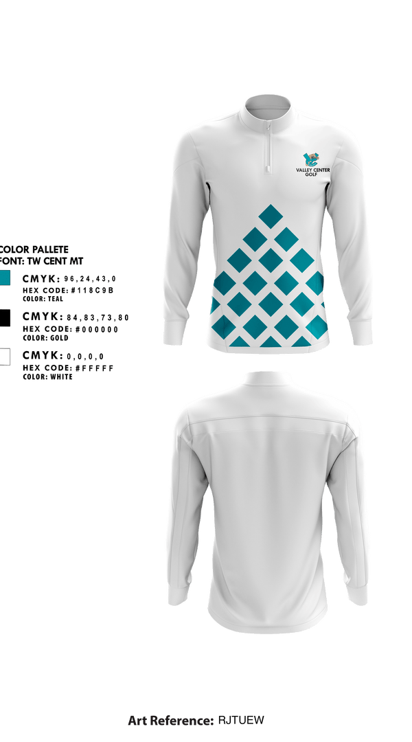 Quarter Zip Jacket, Valley Center High School Golf, Golf, Teamtime, Team time, sublimation, custom sports apparel, team uniforms, spirit wear, spiritwear, sports uniforms, custom shirts, team store, custom team store, fundraiser sports, apparel fundraiser